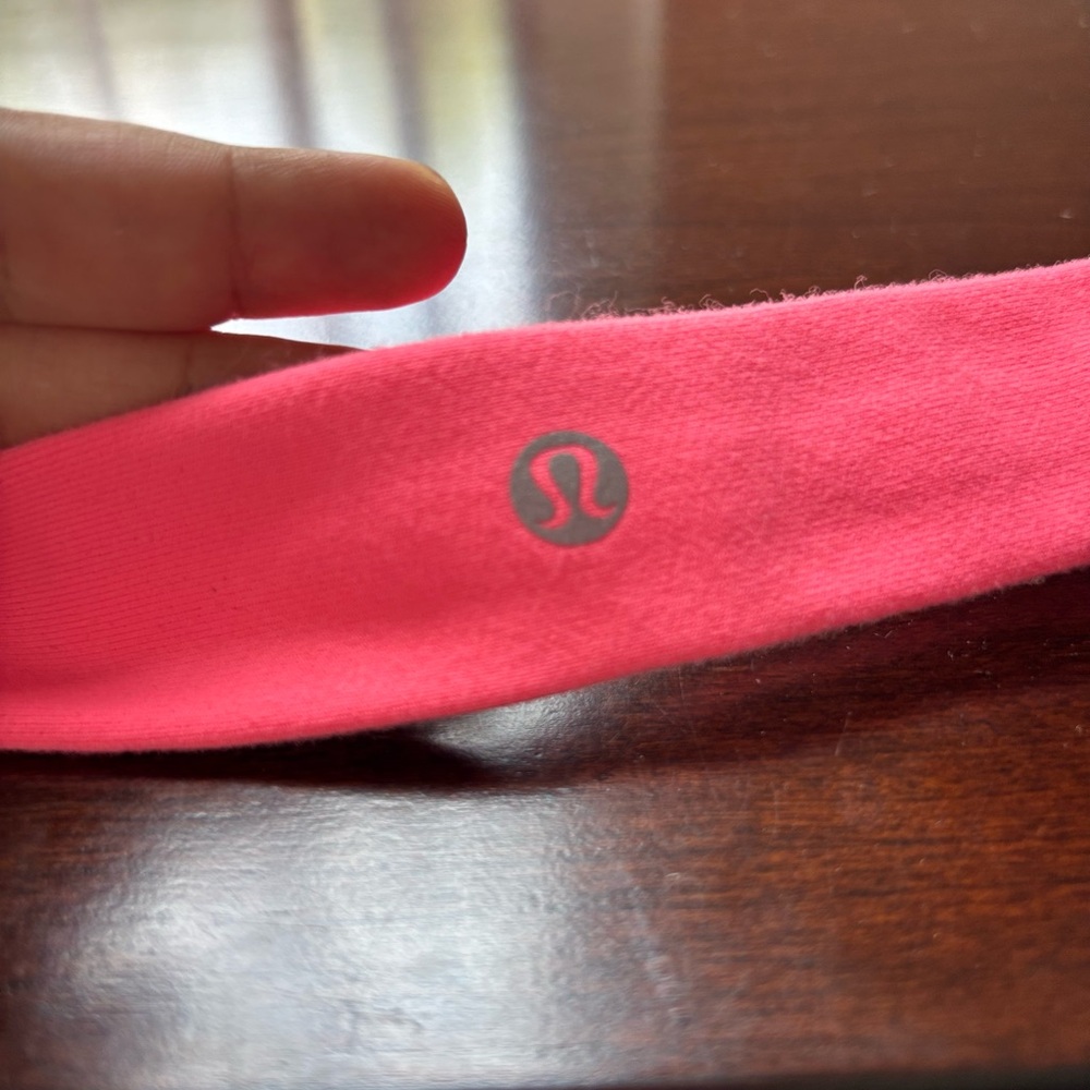 lululemon athletica Pink Stretchy Hairband